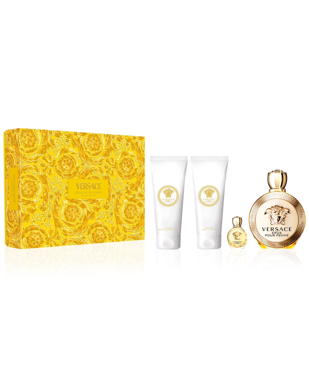 Shop Versace 4-pc. Eros Pour Femme Eau De Parfum Gift Set In No Color