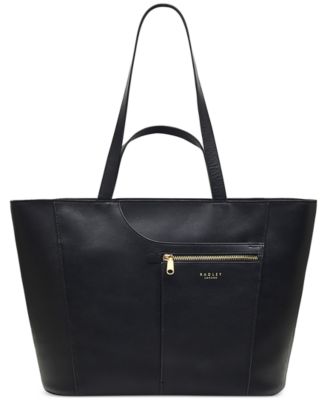 Radley Pockets Icon トートバッグ Radley London Pockets Icon Zip-Top Medium Leather Tote - Macy's