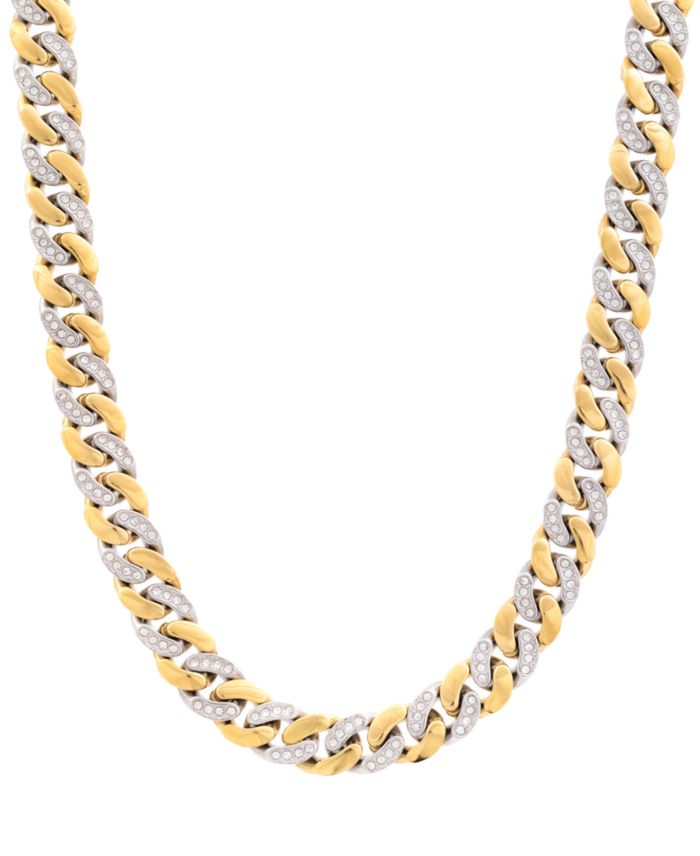 LEGACY for MEN by Simone I. Smith Men's Crystal Curb Link 24" Chain