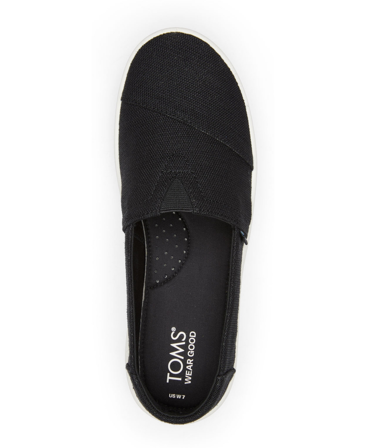Shop Toms Women's Verona Slip-on Sneakers In Black Canvas