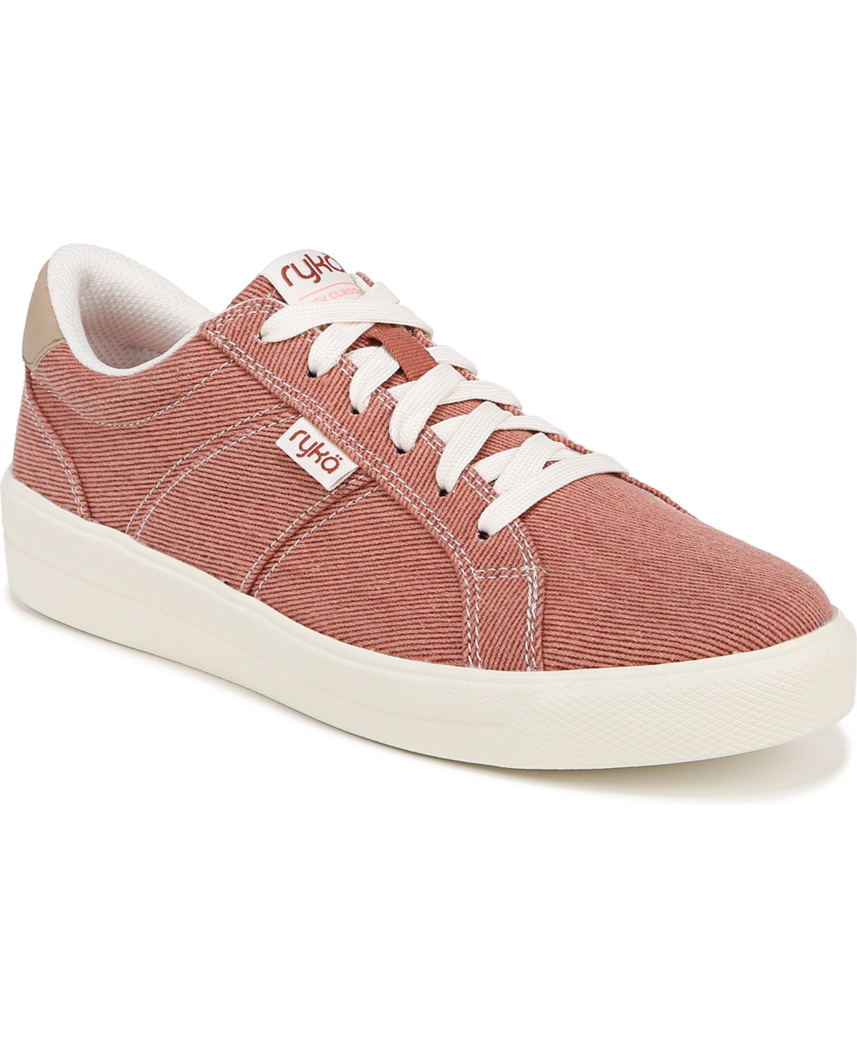 Ryka Women's Viv Classic Oxfords In Red Clay Canvas