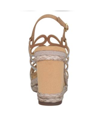 Women's Orleans Raffia Platform Wedge Sandals 