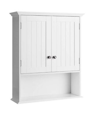 Bathroom Organizer Cabinet with Doors for Wall Mount Use