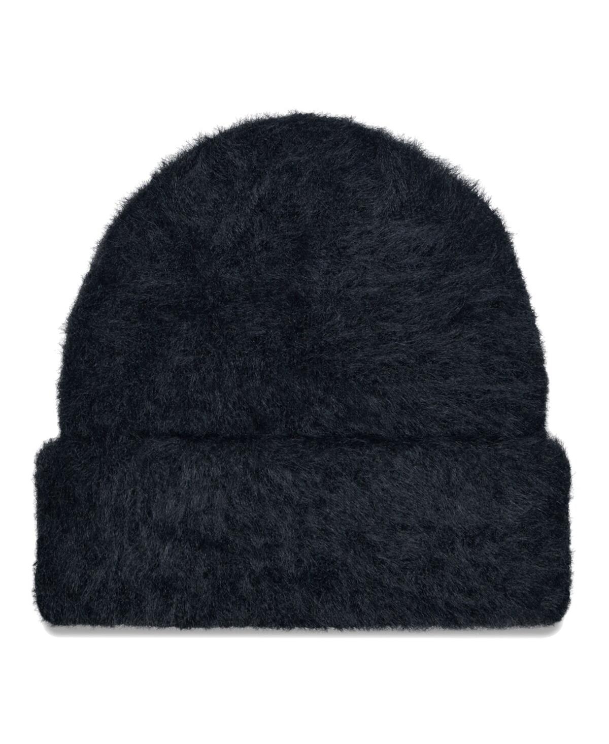 Women's New EraGreen Bay Packers Fuzzy Cuffed Knit Hat - Black