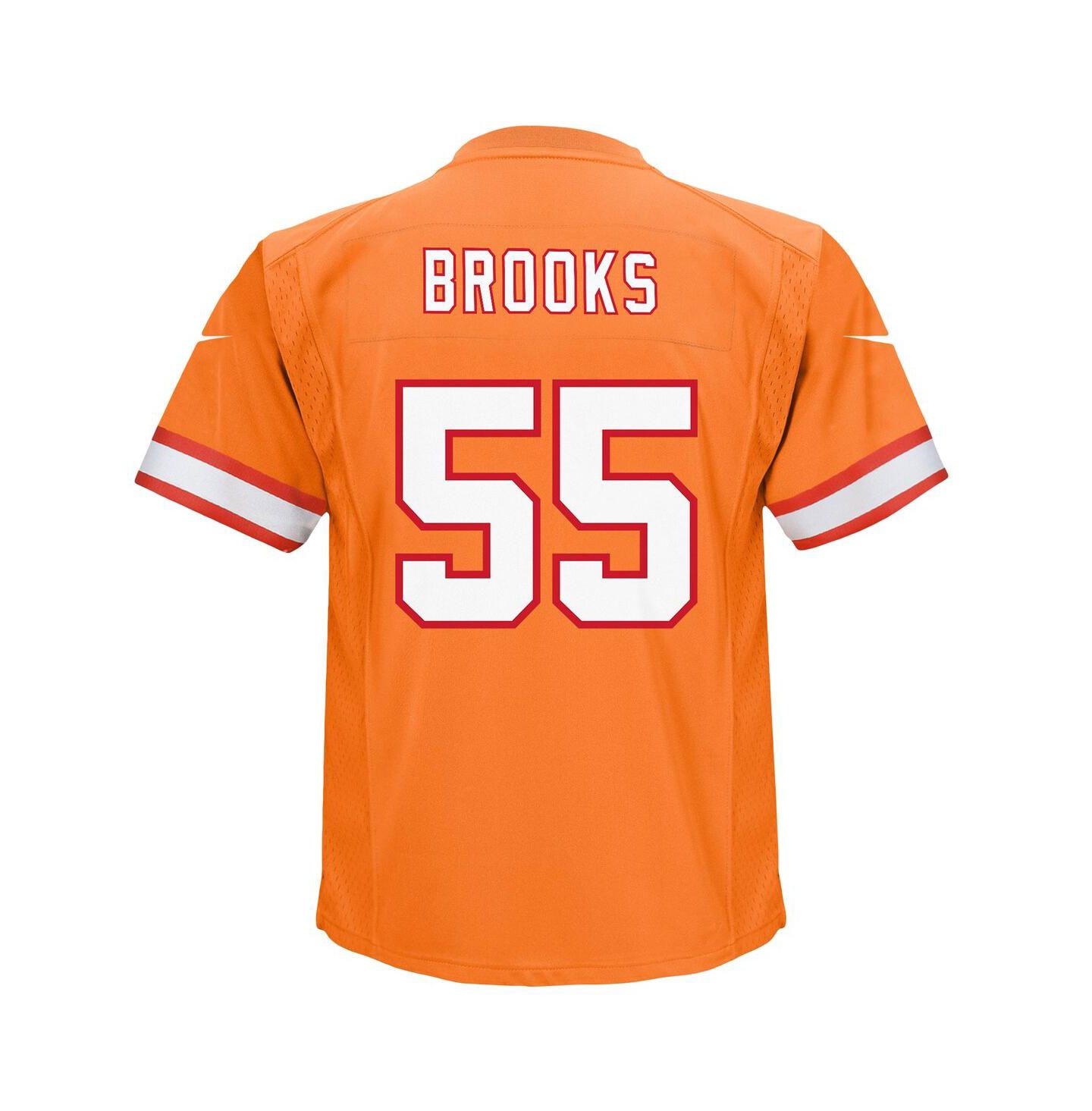 Топ Nike Derrick Brooks Orange Tampa Bay Buccaneers Retired Player Game Jersey для мальчиков-малышей — фото 2