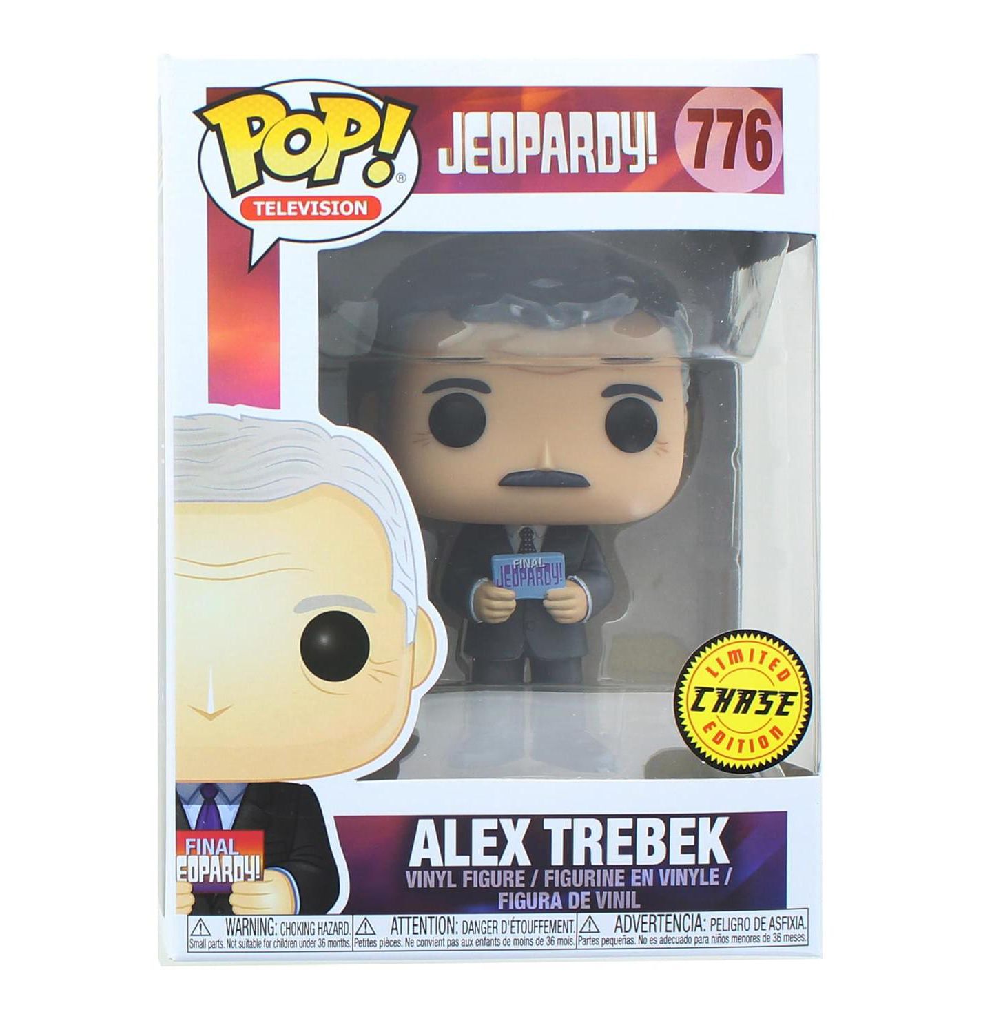 Виниловая фигурка Funko Pop! Jeopardy Alex Trebek, лимитированная Chase, 3.75", от 3 лет, цвет: Open Miscellaneous — фото 1
