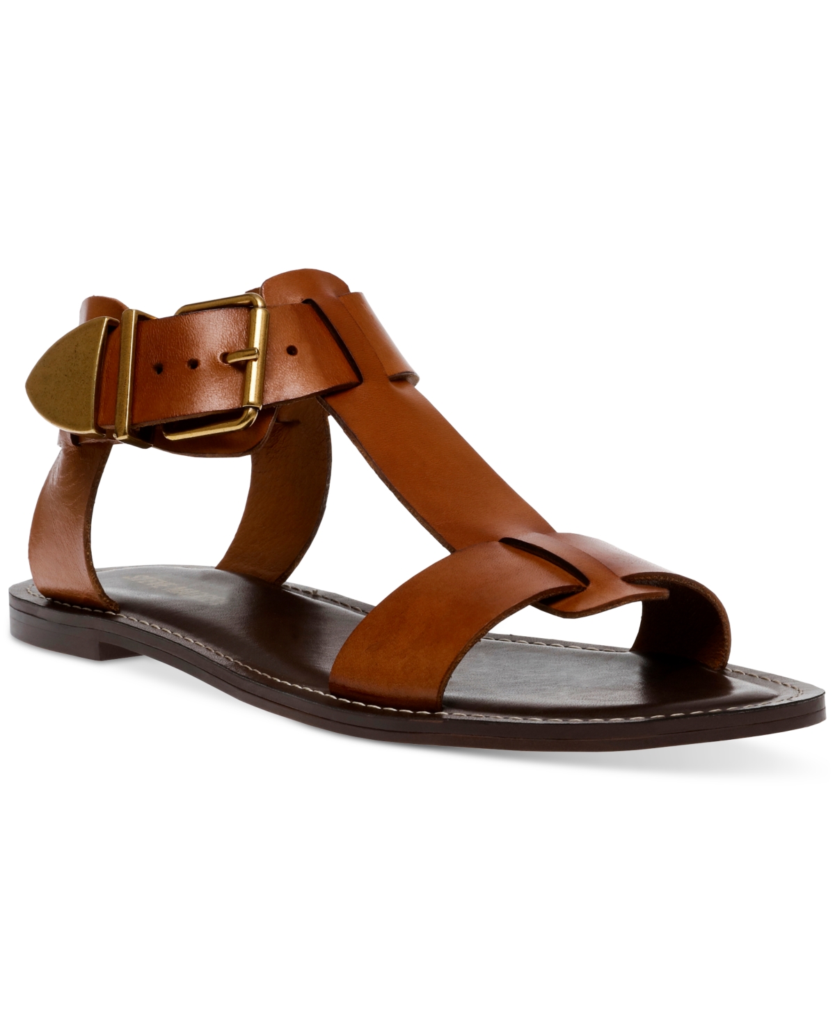 Women's Brazinn Gladiator Flat Sandals - Tan Leather