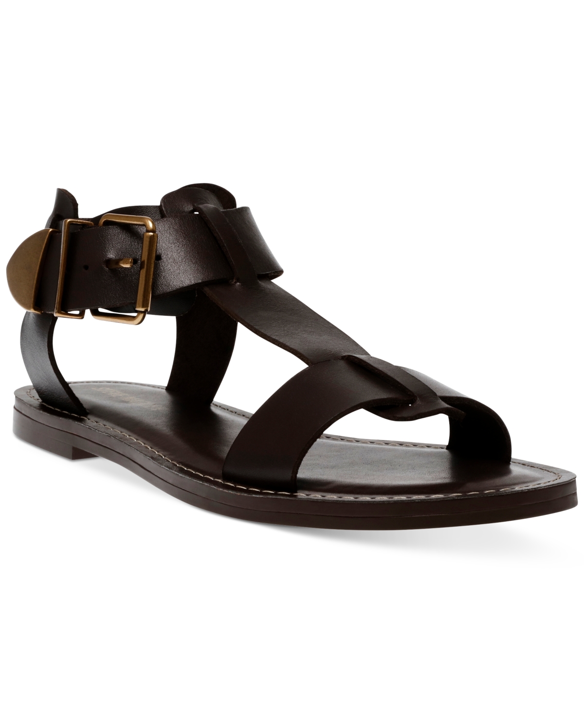 Women's Brazinn Gladiator Flat Sandals - Tan Leather