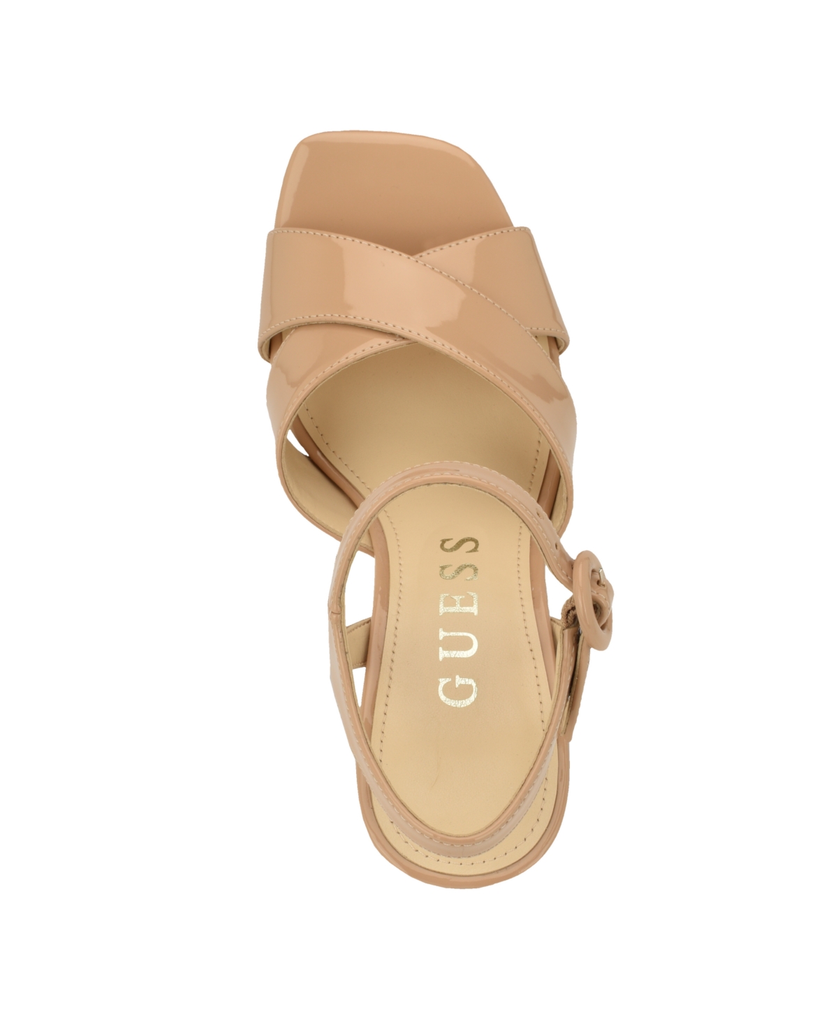 Guess Women's Vallenn Platform Block Heel Dress Sandals In Brown