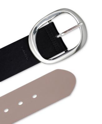 Women's Reversible Oversized Statement Buckle Belt