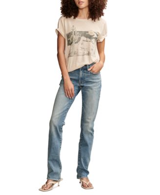 Women's Mid-Rise Sweet Straight-Leg Jeans