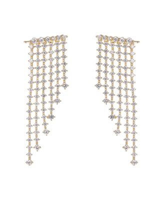 by Adina Eden Cubic Zirconia Chandelier Dangling Drop Stud Earring - Macy's
