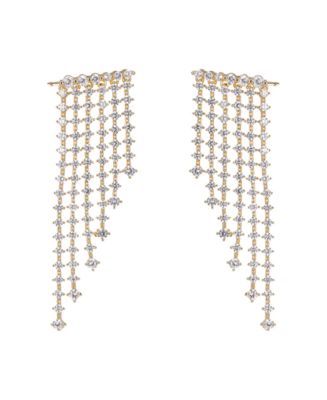 by Adina Eden Cubic Zirconia Chandelier Dangling Drop Stud Earring - Macy's