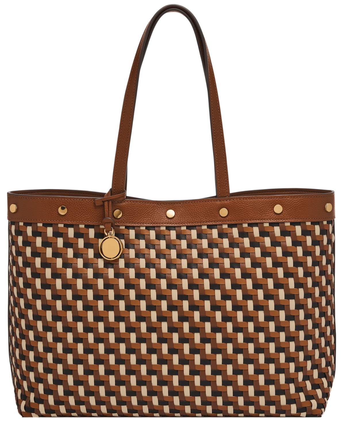Jessie East West Tote - Neutral Woven