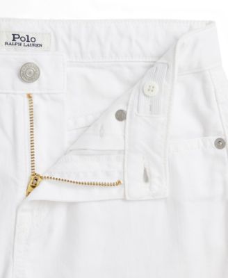 Big Girls Frayed Cotton Denim Shorts