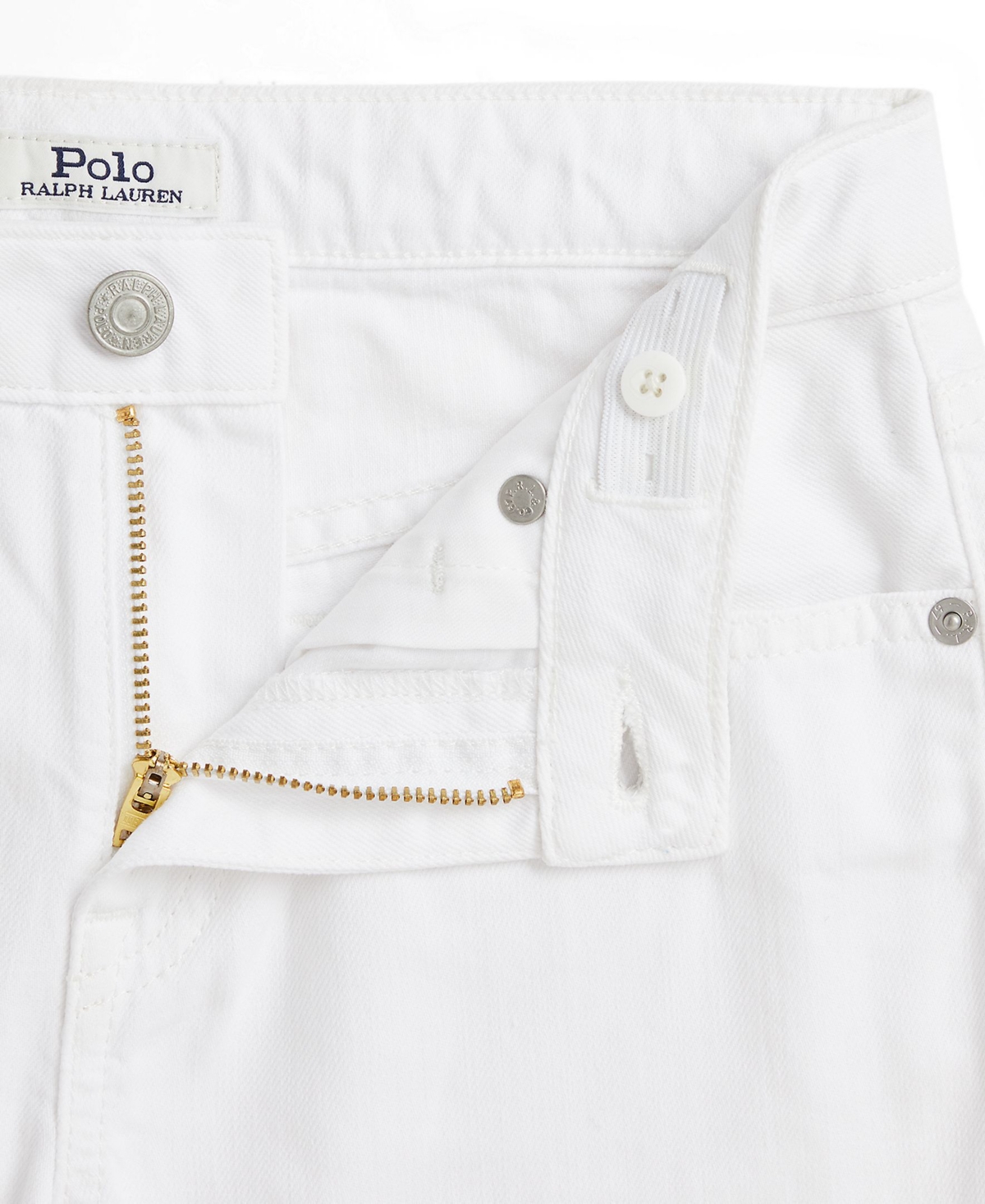 Shop Polo Ralph Lauren Big Girls Frayed Cotton Denim Shorts In Poe Wash