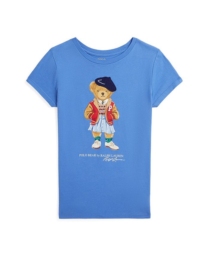 Polo Ralph Lauren Big Girls Polo Bear Cotton Jersey Tshirt Macy's