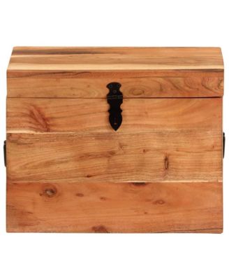Storage Box 15.4"x11"x12.2" Solid Wood Acacia