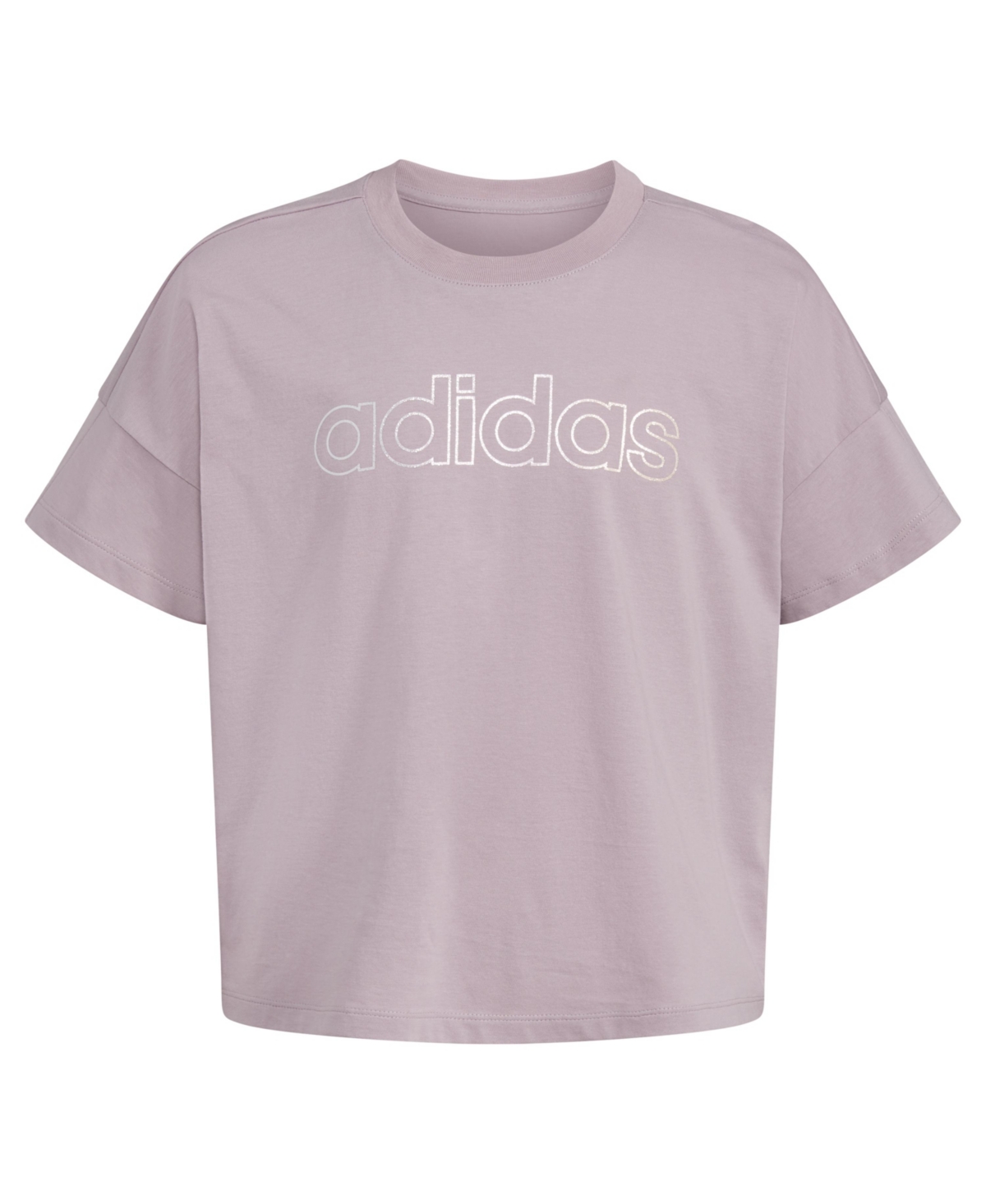 Shop Adidas Originals Big Girls Short Sleeve Loose Box T-shirt In Preloved Fig