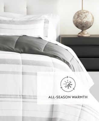 Stitched Stripe 3-Piece Comforter Set, King/California King