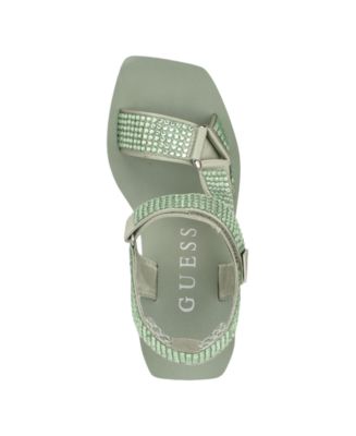 Women's Dawsin Rhinestone Eva Strappy Wedge Sandals