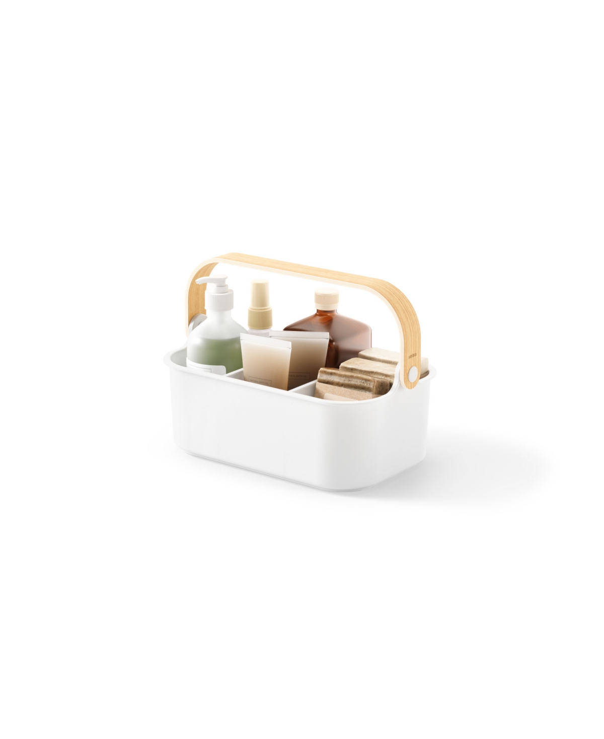 Shop Umbra Bellwood Stackable Bins In White,natural