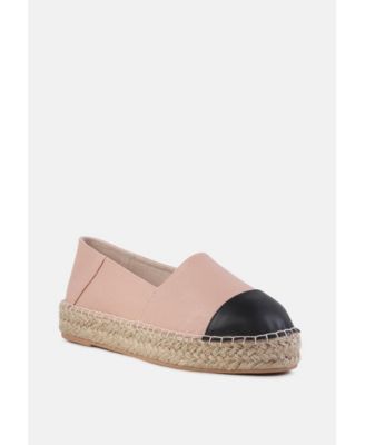 Womens noel two tone slip-on espadrilles