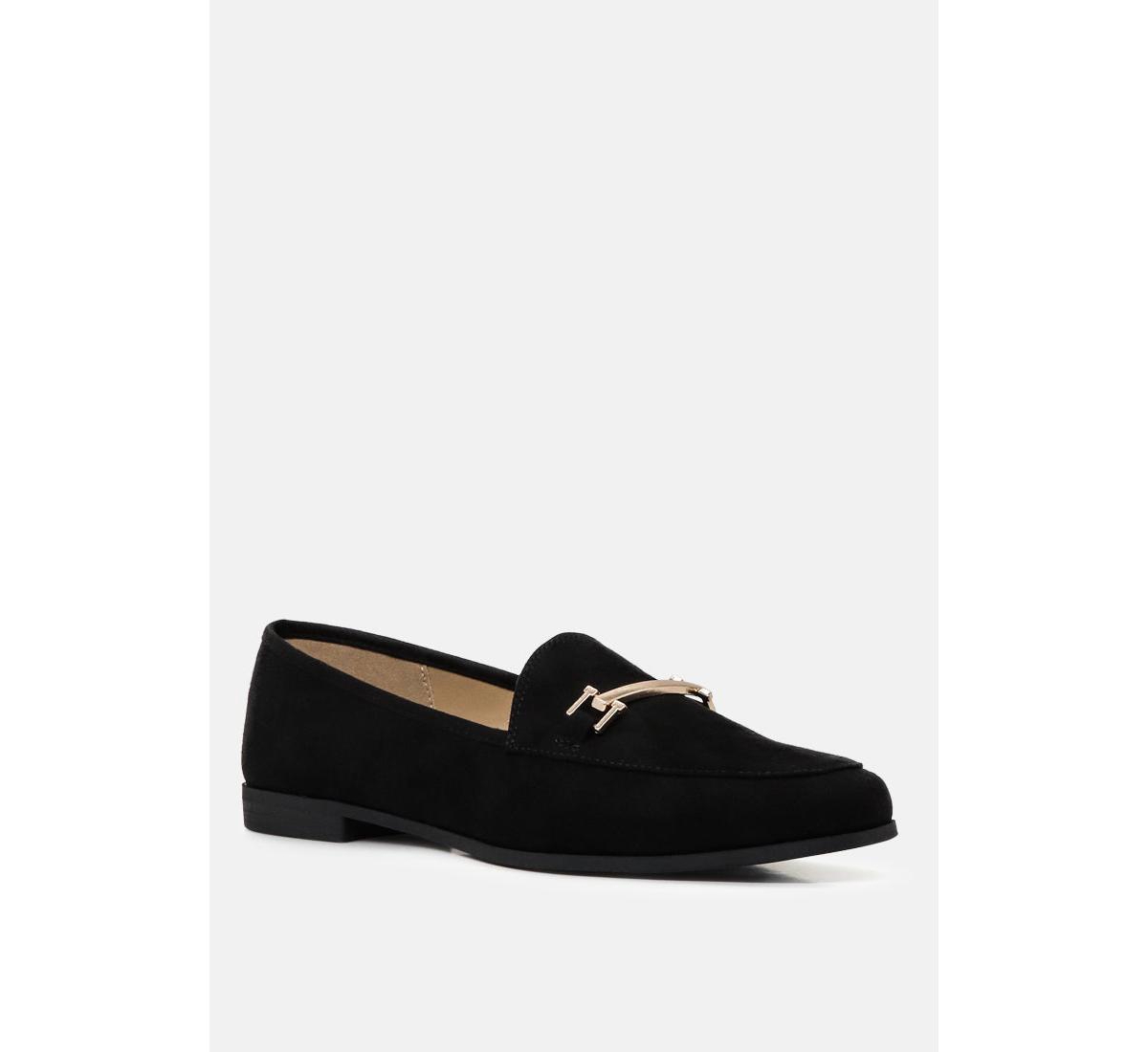 Women's zaara solid faux suede loafers