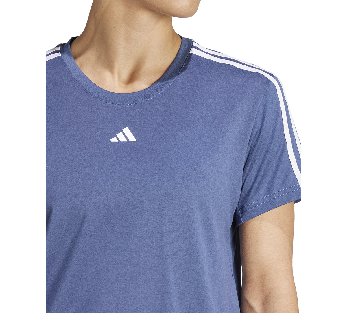 adidas Women's Aeroready Train Essentials 3-Stripes T-shirt -white