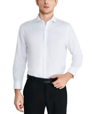 Perry Ellis Men's Modern-Fit Lux Twill Solid Dress Shirt