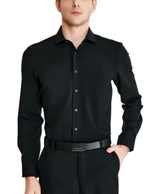 Men's Slim-Fit Solid Poplin Dress Shirt