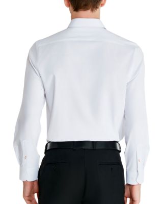 Men's Slim-Fit Solid Poplin Dress Shirt