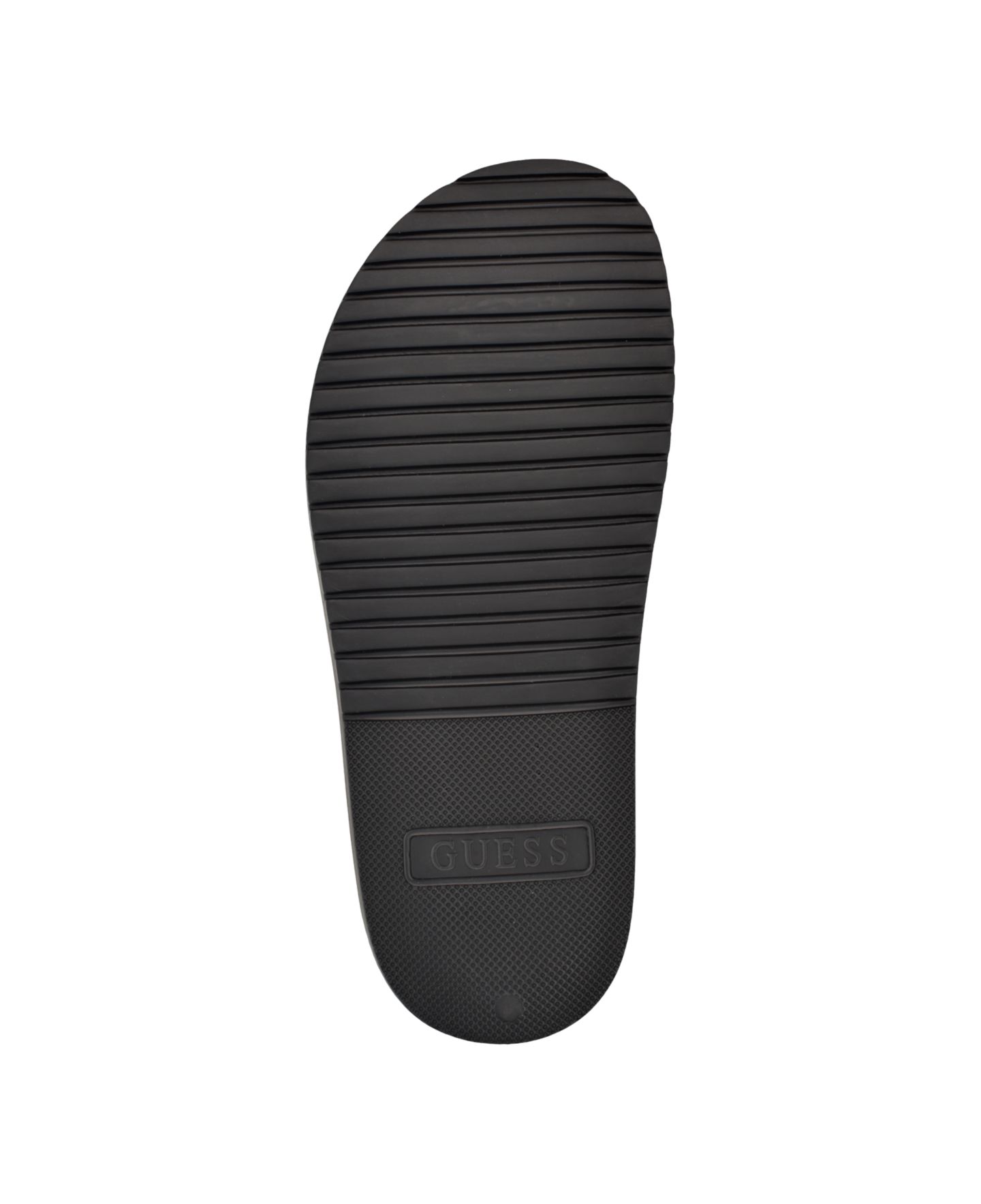 Мужские сандалии GUESS Vumble Triangle Emblem Fashion Slide Sandal, цвет: Чёрный — фото 5