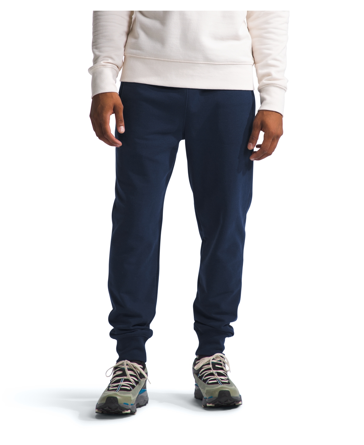 Shop The North Face Men's Heritage-like Patch Jogger Pants In Summit Navy,tnf White