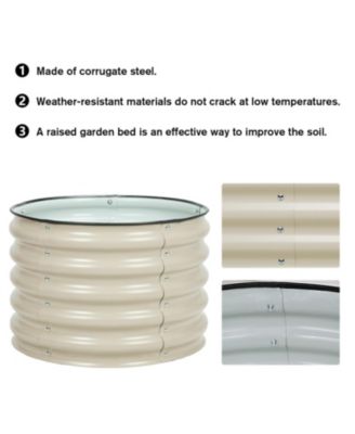 Muffin Metal Raised Garden Bed Set for Outdoor Gardening