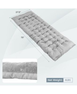 75 x 27.5 Inch Camping Cot Pads with Soft and Breathable Crystal Velvet