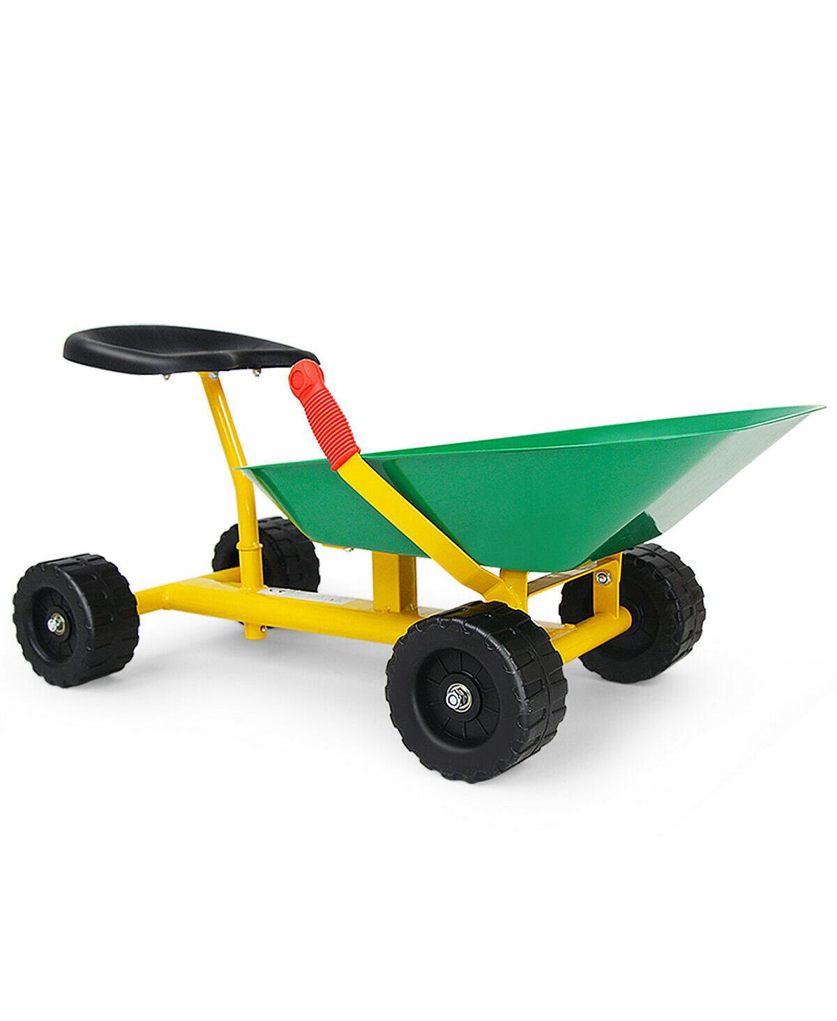 Sugift Heavy Duty Kids Ride-on Sand Dumper w/ 4 Wheels
