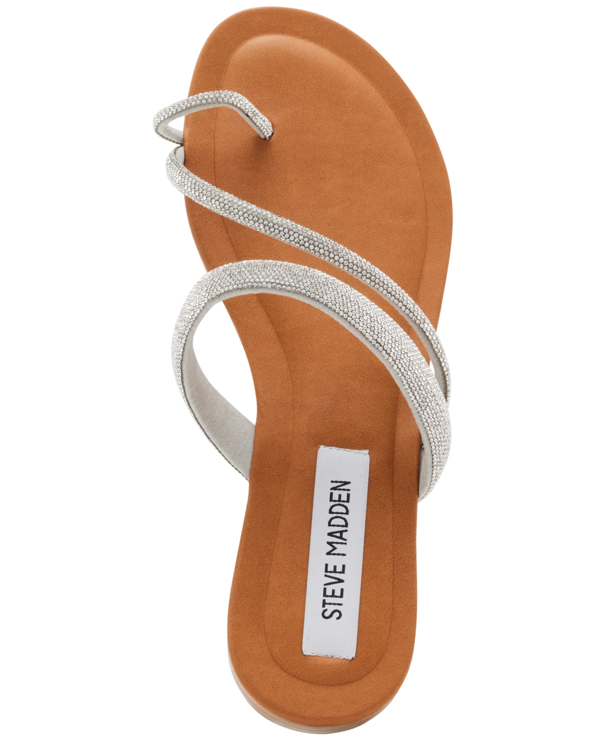 Steve Madden Women's Fiorra Rhinestone Toe-Ring Slide Sandals