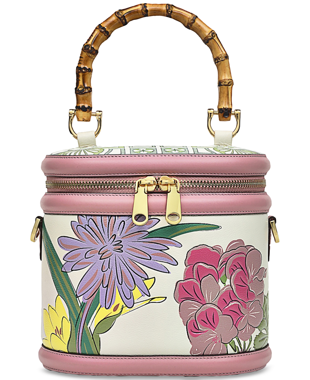 Radley London The Rhs Collection Leather Zip Around Crossbody In Chalk