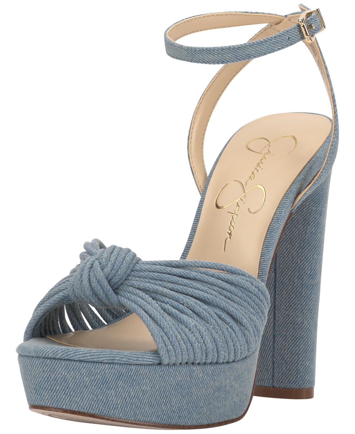 Women's Immie Platform Dress Sandals - Medium Blue Denim
