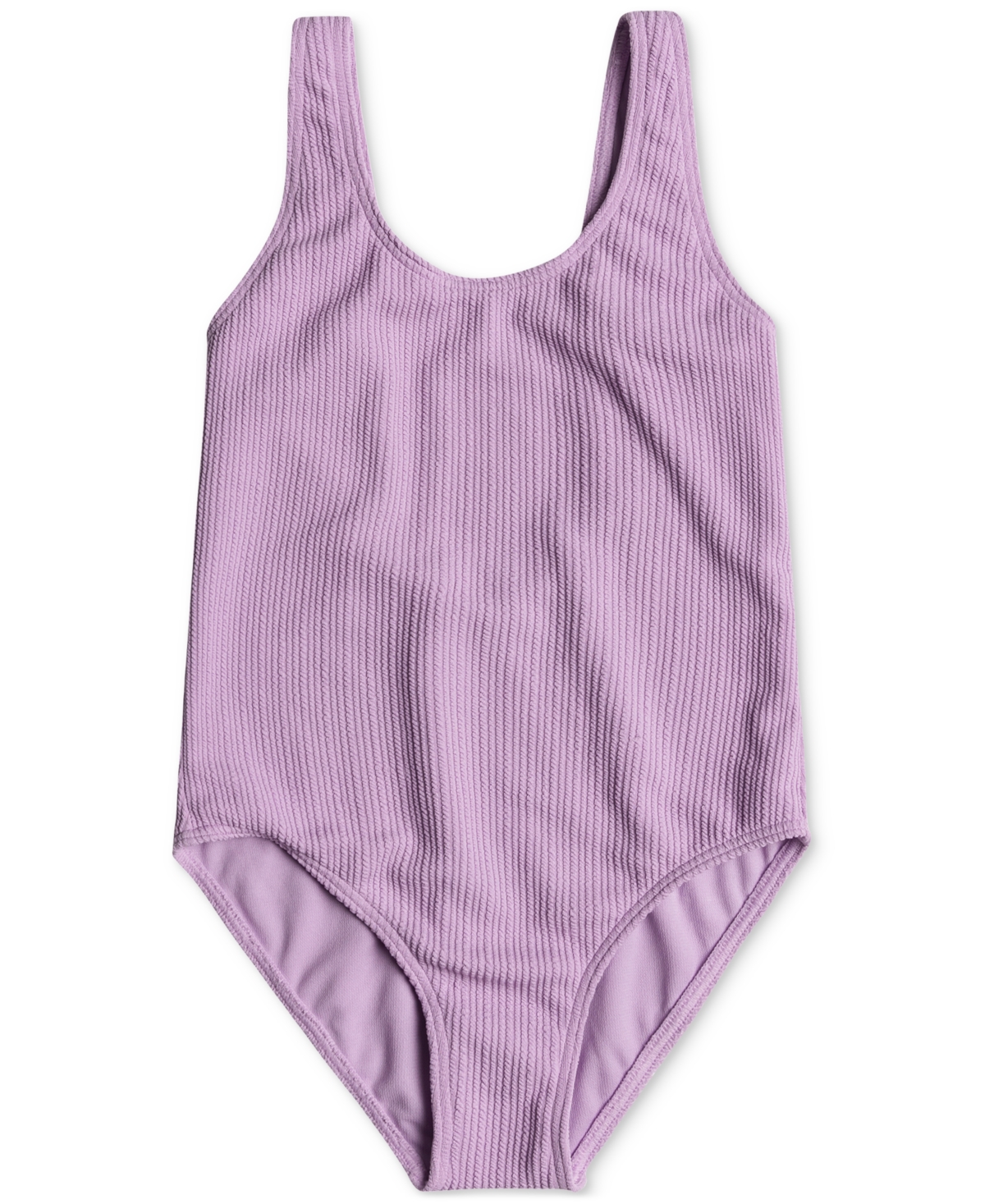 Roxy Kids' Big Girls Aruba Textured One-piece Swimsuit In Crocus Pet
