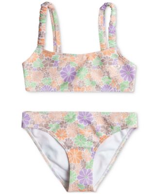 Roxy Big Girls All About Sol Two-Piece Swimsuit - Macy's