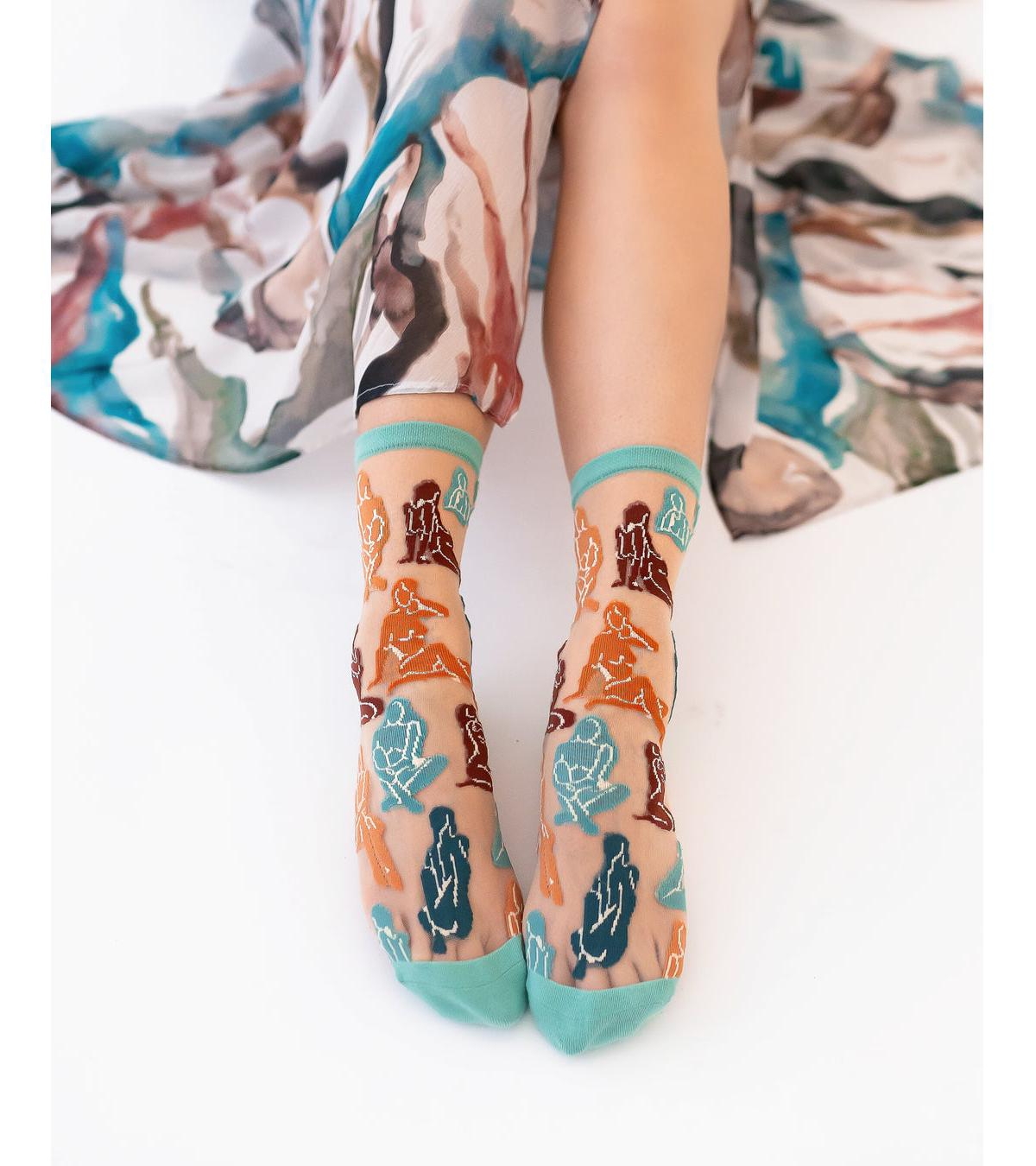 Shop Sock Candy Women's Terracotta Ladies Sheer Sock In Female Form