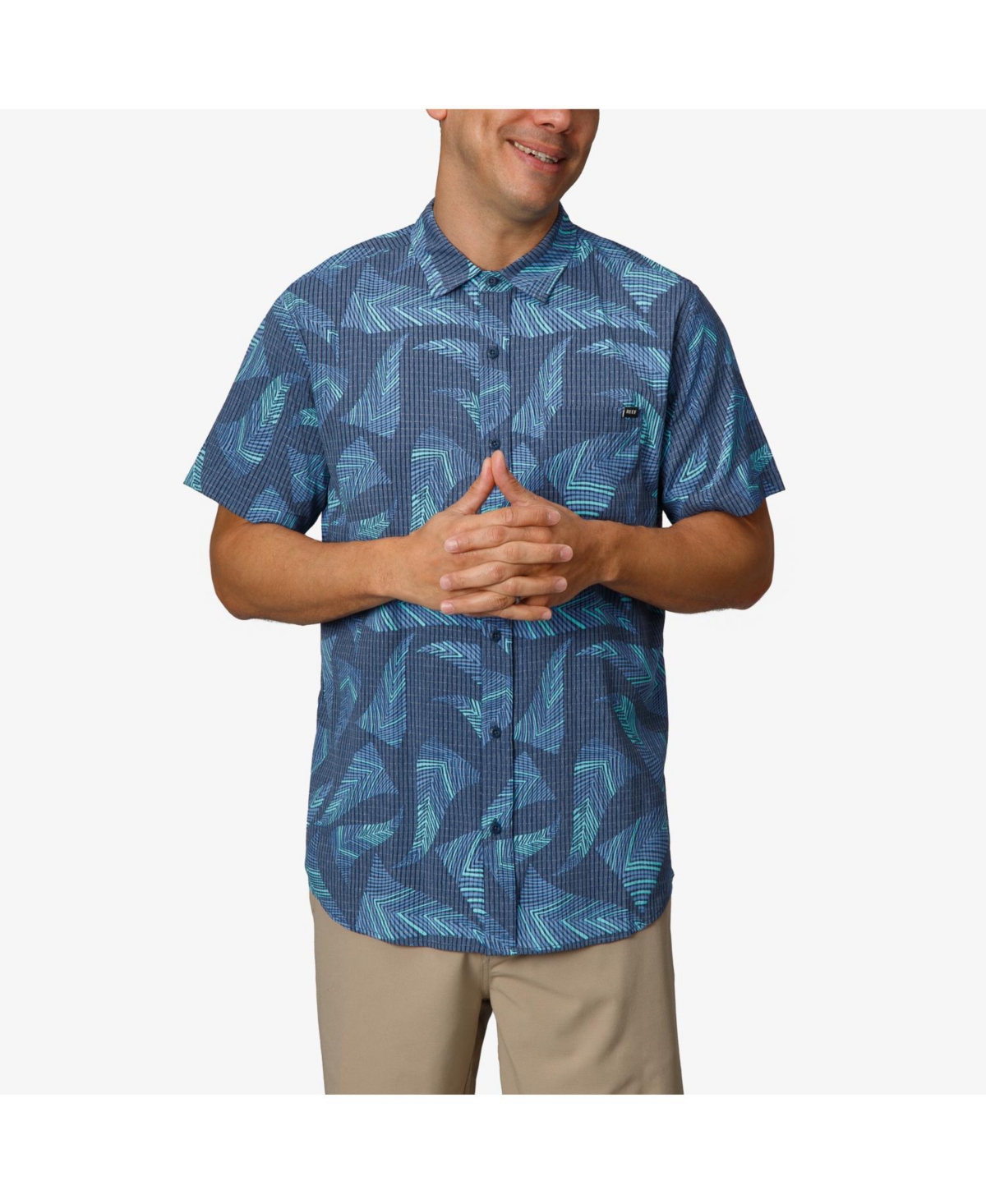 Men's Bersin Short Sleeve Woven Shirt - Insignia Blue