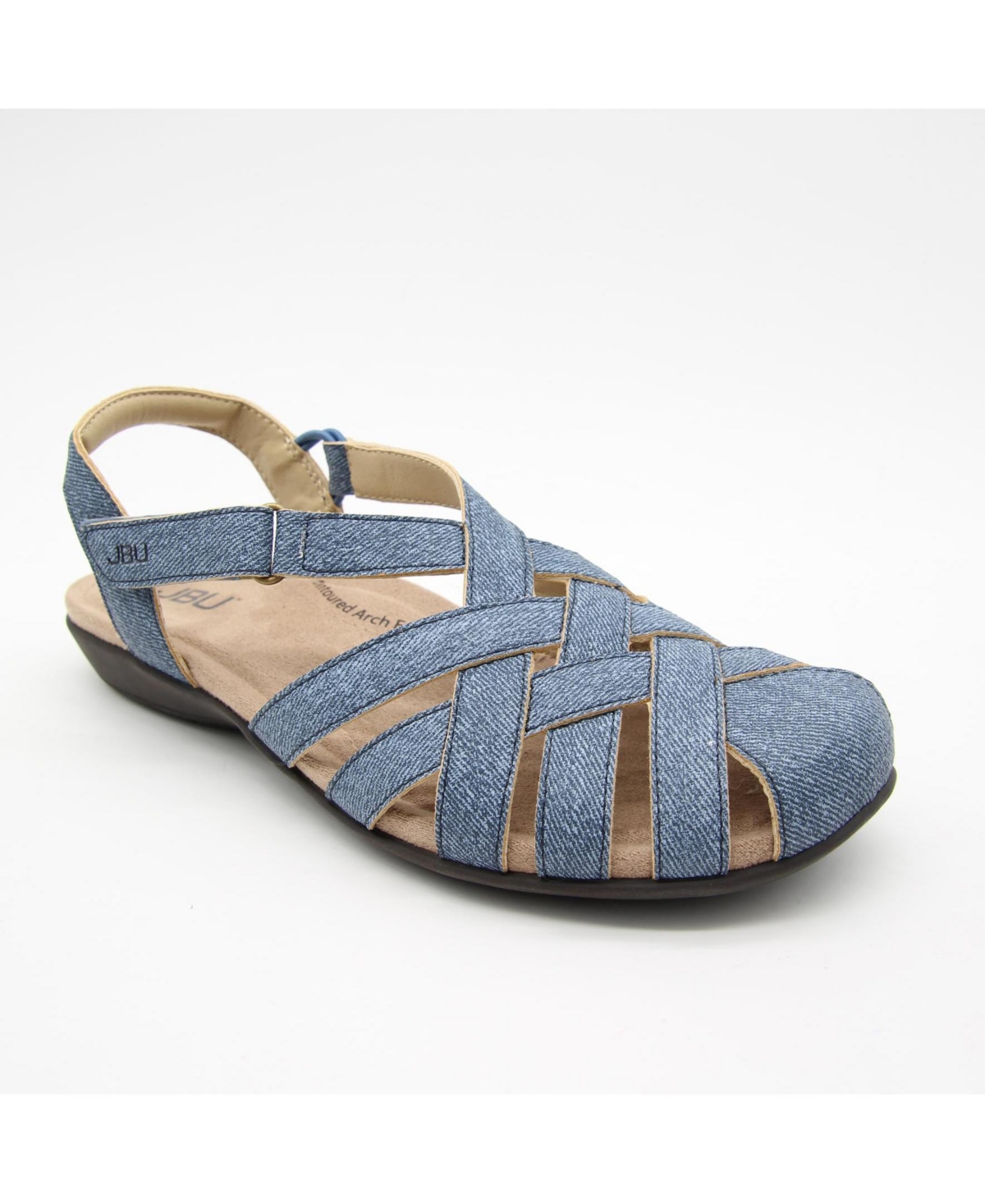 Women's Bonnie Fisherman Weave Slip-On Sandals - Blue Jeans