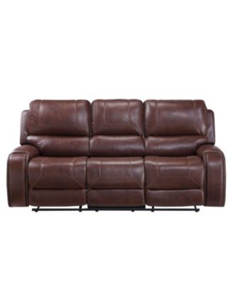 Keily 86" Manual Recliner Sofa - Brown