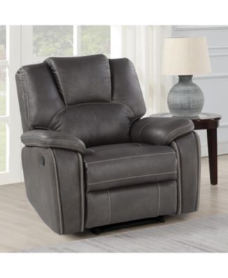 Steve Silver Katrine 39" Manual Recliner - Charcoal - Macy's