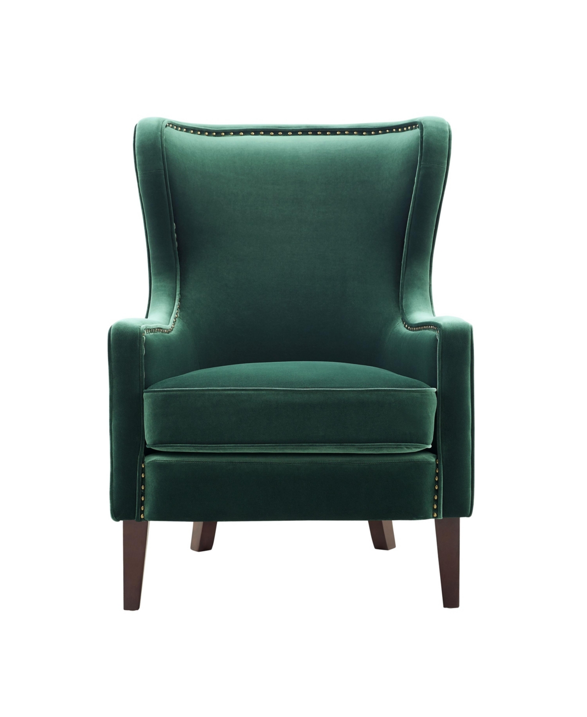 Steve Silver Rosco 30" Velvet Accent Chair In Medium Green