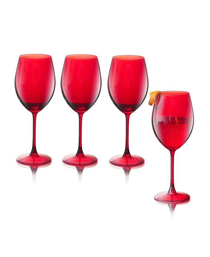 Qualia Glass Carnival All Purpose 20 oz Wine Glasses, Set of 4 Macy's