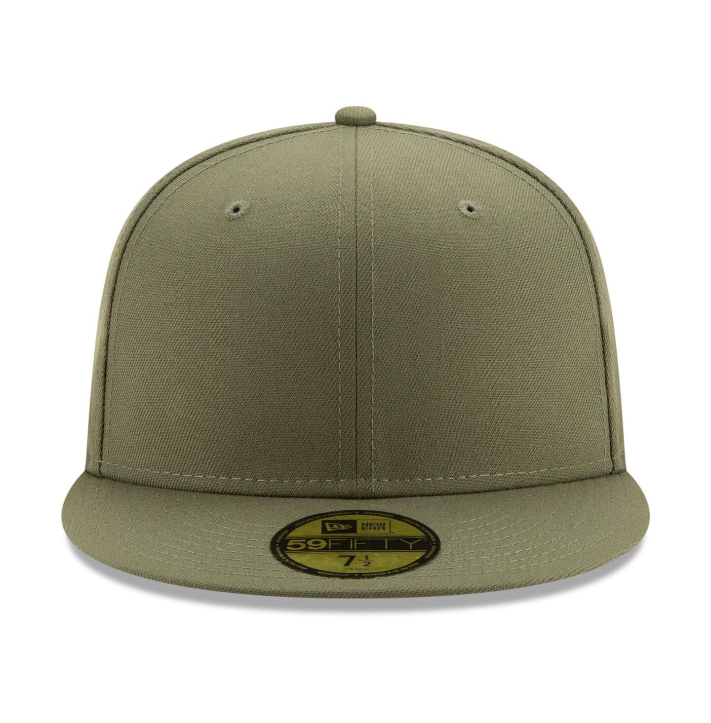 Мужская кепка New Era Green Blank 59FIFTY Fitted Hat — фото 2